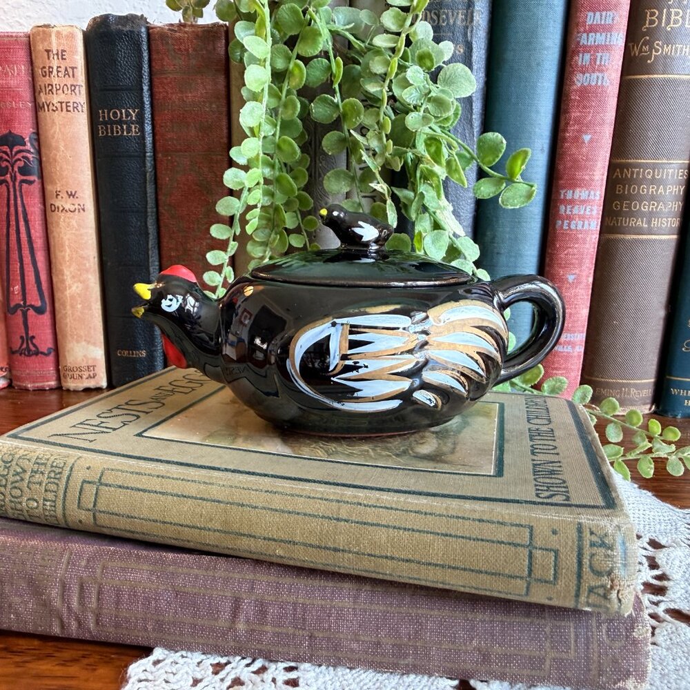 Vintage Redware Chicken Creamer - Picture 4 of 16